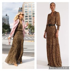 Veronica Beard Leopard Print Maxi Dress